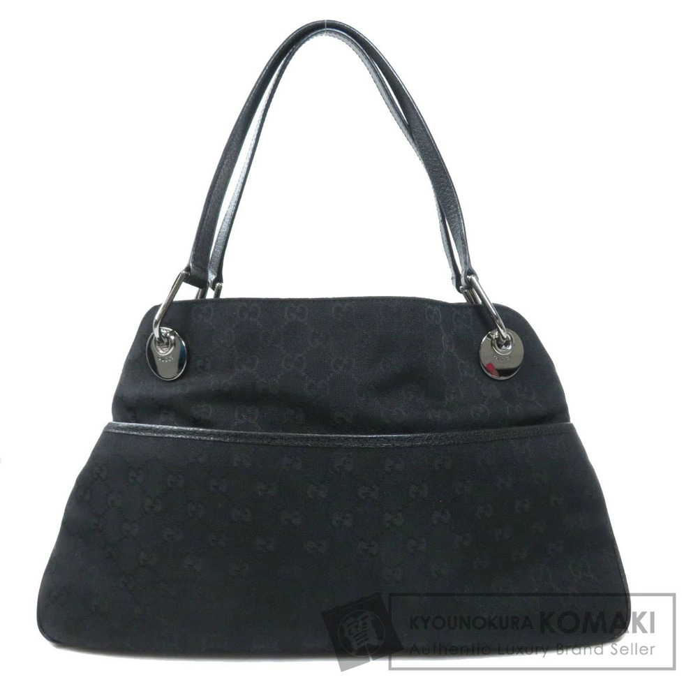 Gucci GG Canvas Eclipse Shoulder Bag Black